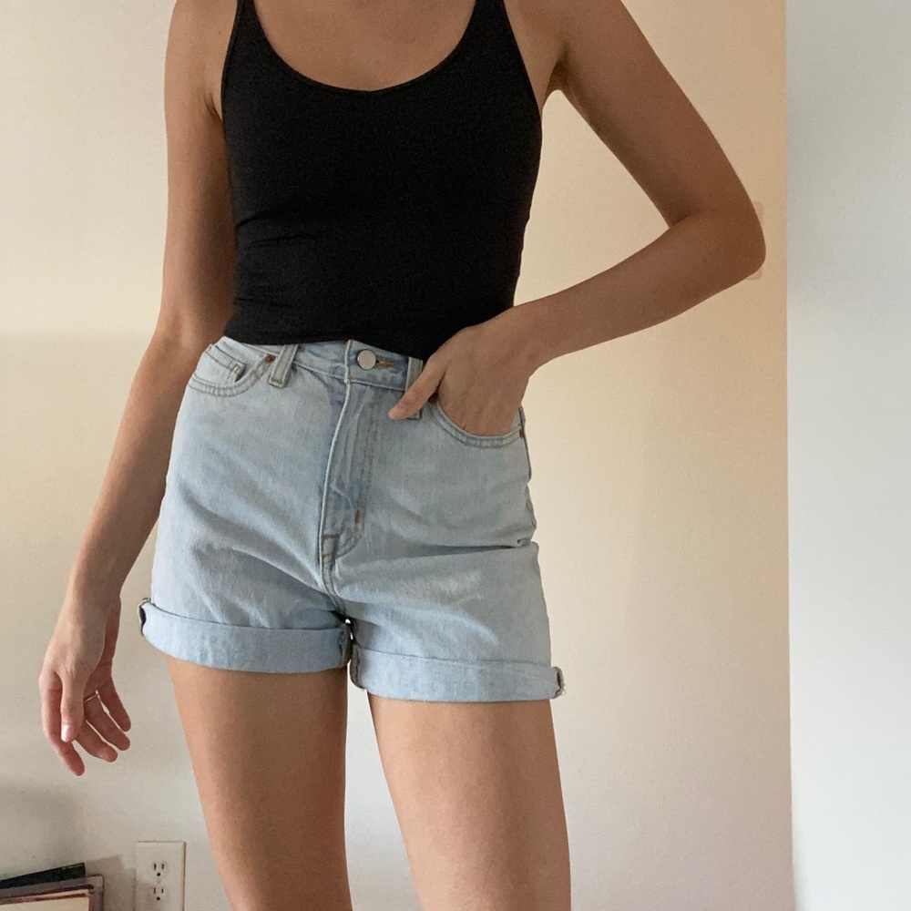 BDG Mom High Rise Denim Shorts